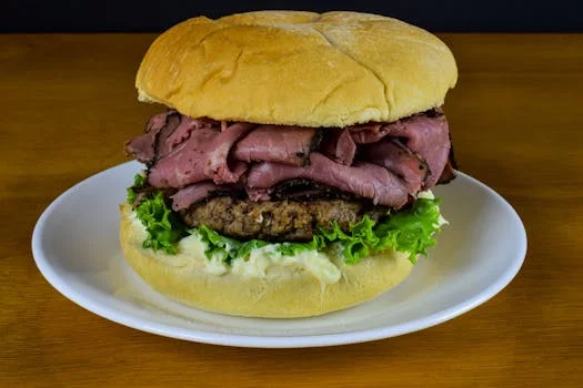 italian beef sandwich juicy meat peppers bread